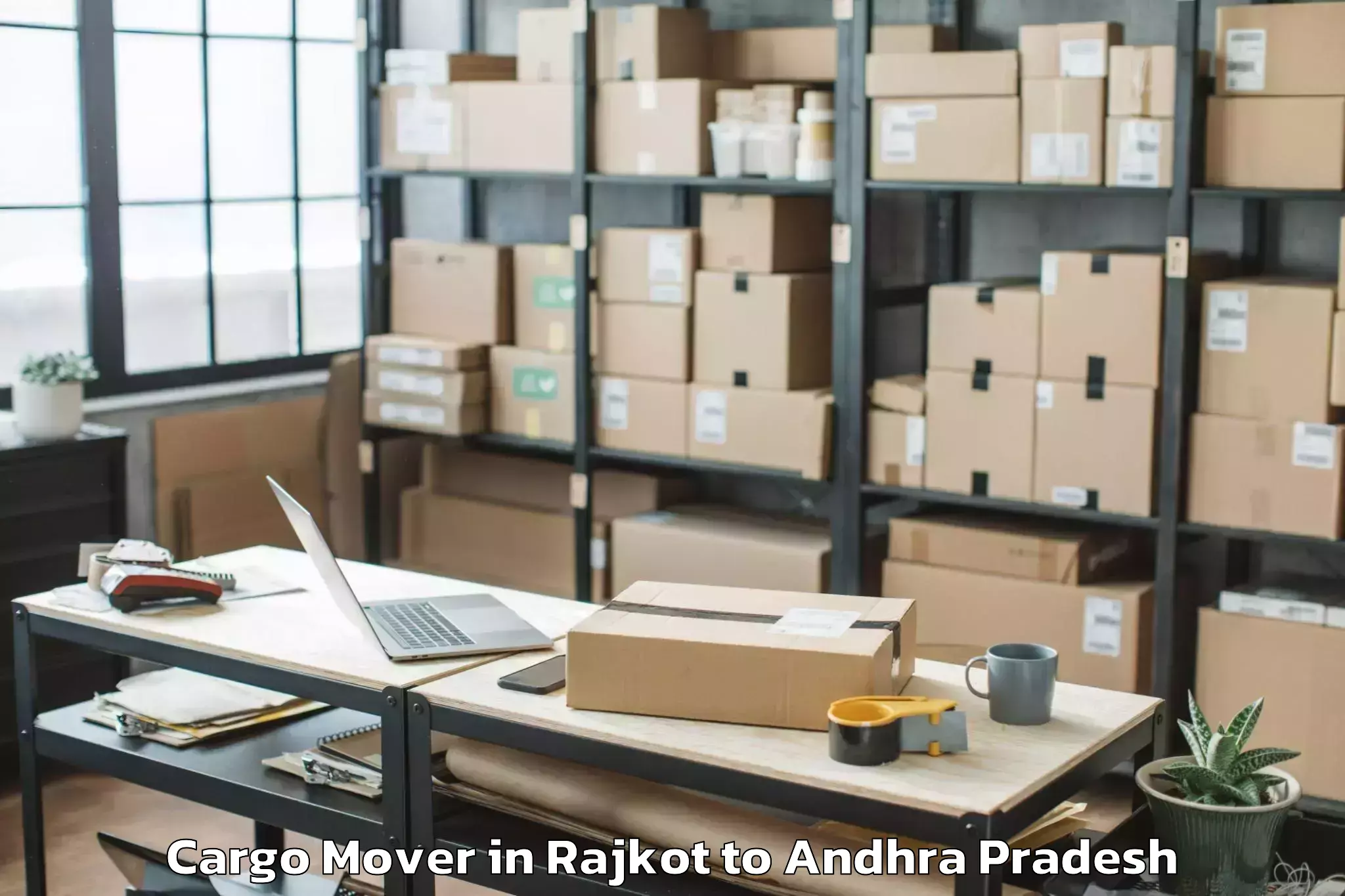 Easy Rajkot to Kanchikacherla Cargo Mover Booking